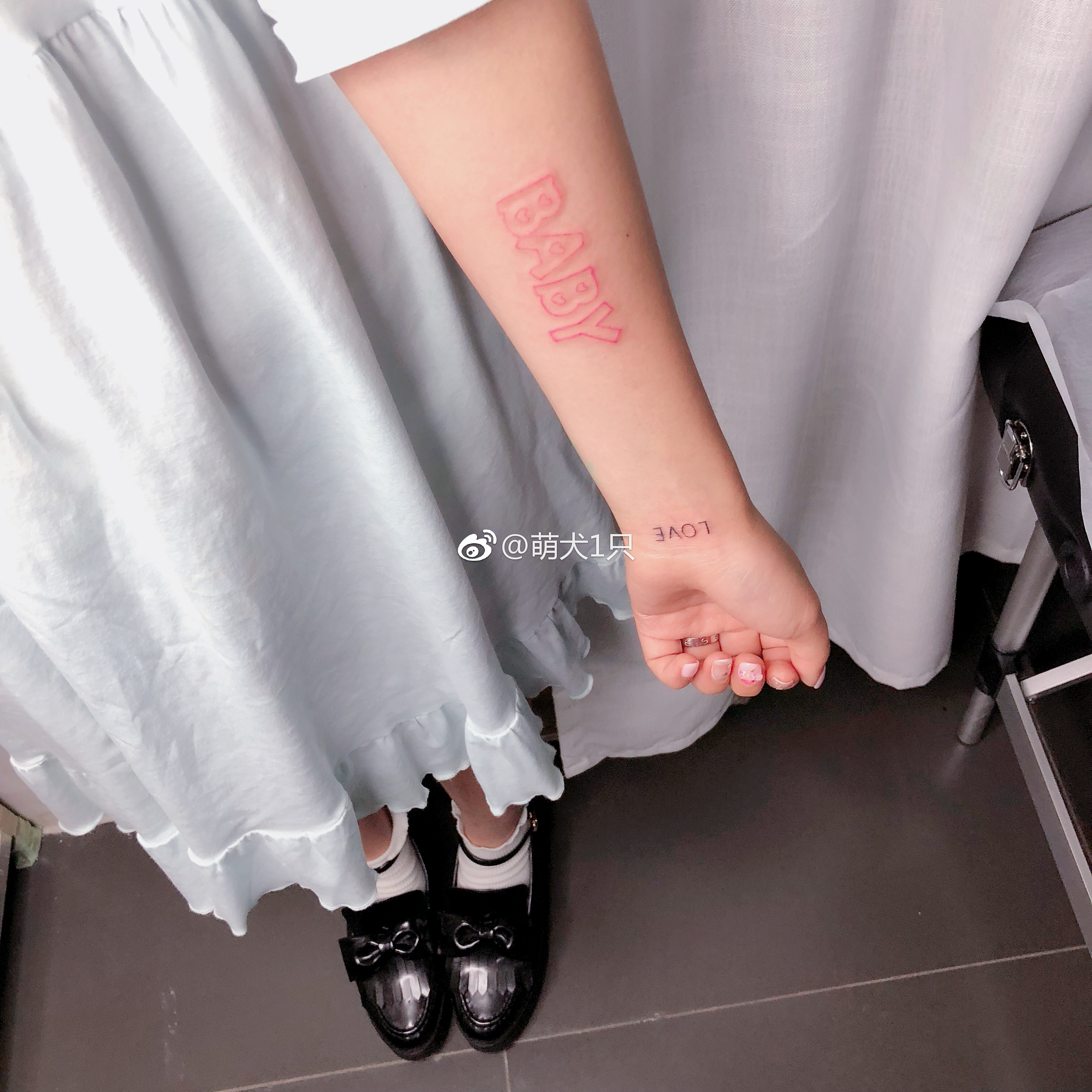 萌犬1只:新纹身太可爱啦！！！炒鸡喜欢​ 桃子圈